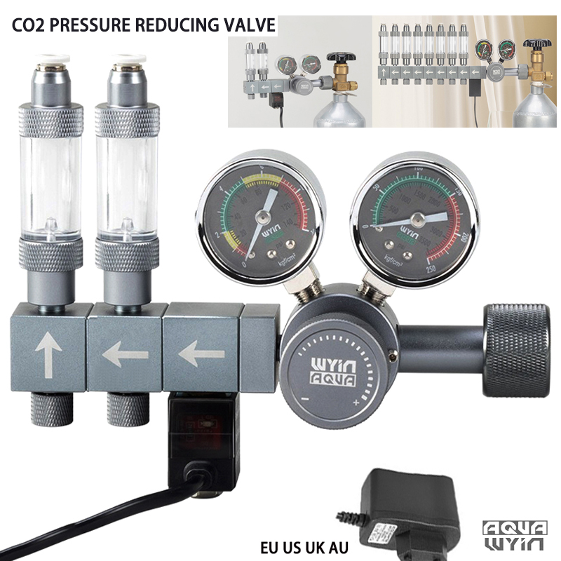 Co2 Regulator Dual Stage - Akvaryum DIY CO2 Regülatörü Çift Kademeli