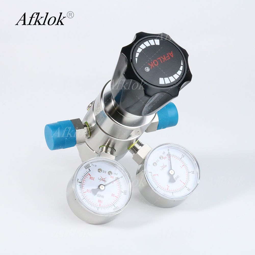 Co2 Regulator Dual Stage - Çift Kademeli Basınç Regülatörü Çift Göstergeli