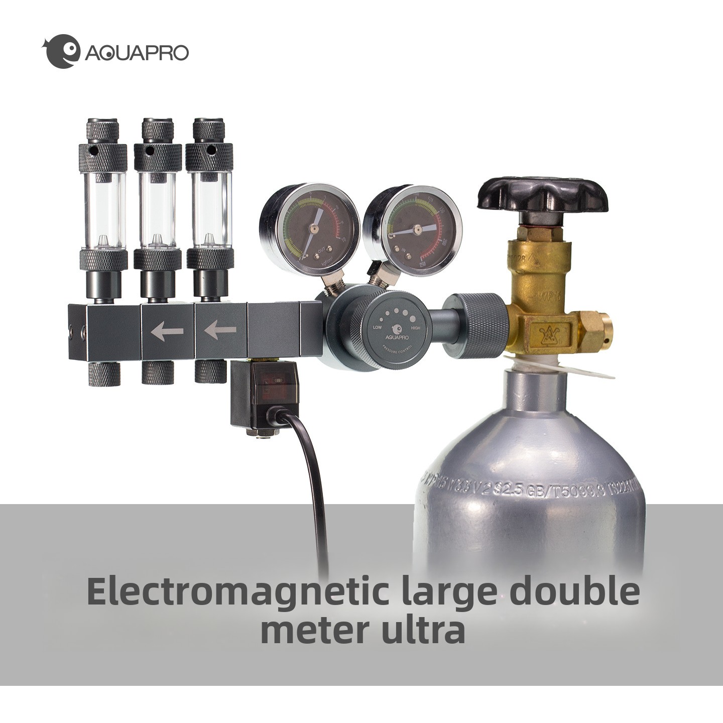 Co2 Regulator Dual Stage - AQUAPRO Profesyonel İki Kademeli Solenoid CO2