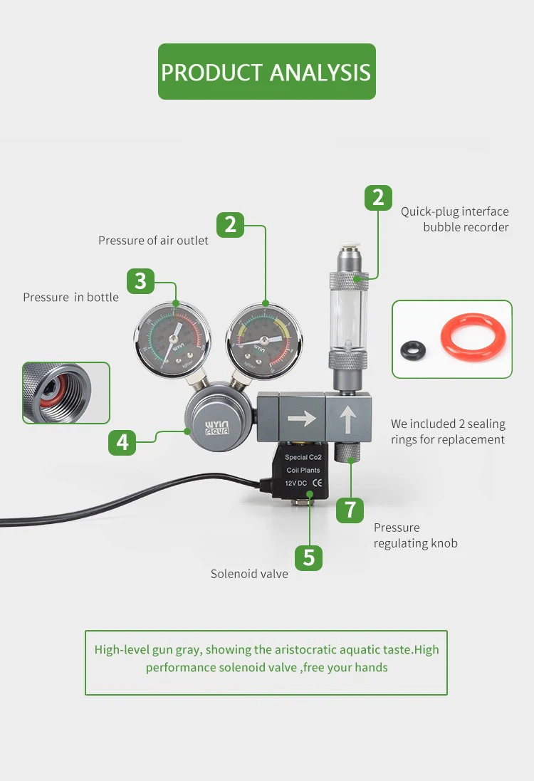 Akvaryum CO2 Regülatörü Çift G - Co2 Regulator Dual Stage incelemesi ve fiyatı