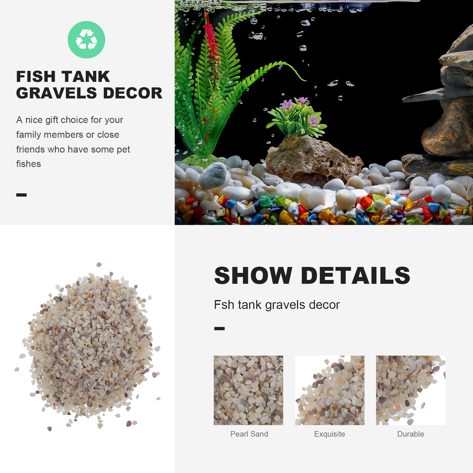 1 Set Yüksek Kaliteli Akvaryum - Aquarium Plant Gravel incelemesi ve fiyatı