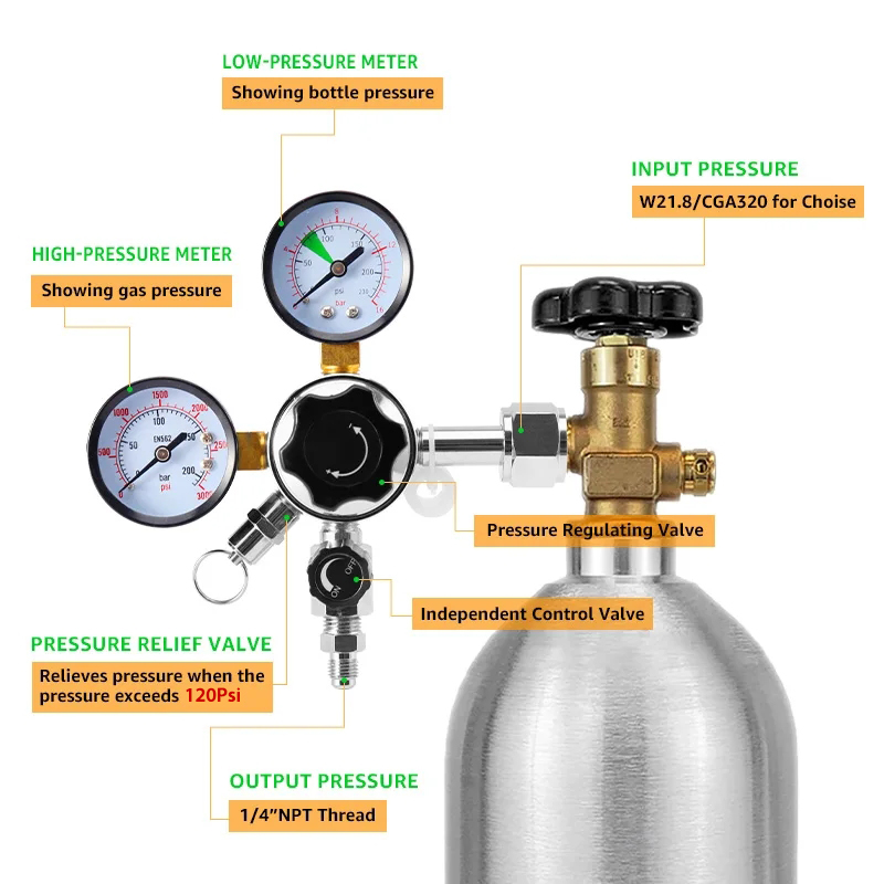 Soda Suyu Gazlı Bira Bira Üret - Co2 Regulator Dual Stage incelemesi ve fiyatı