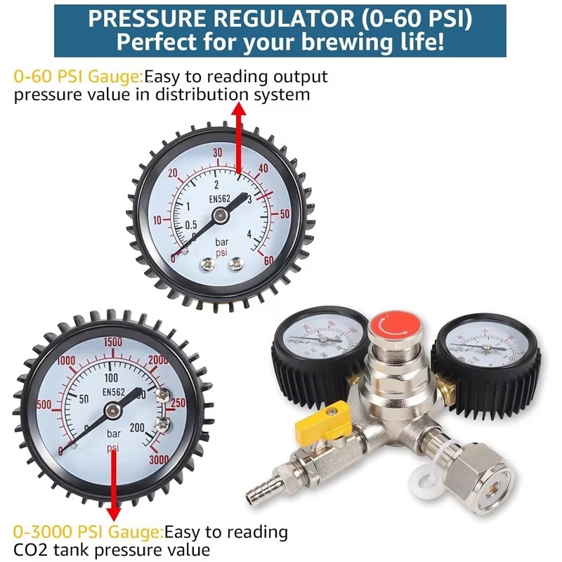 CO2 Regülatörü Fıçı Bira Regül - Co2 Regulator Dual Stage incelemesi ve fiyatı