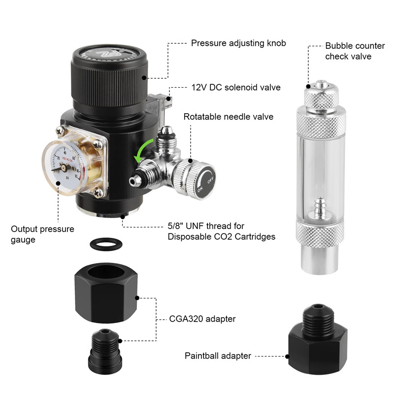 Fzone Mini çift aşamalı Co2 re - Co2 Regulator Dual Stage incelemesi ve fiyatı